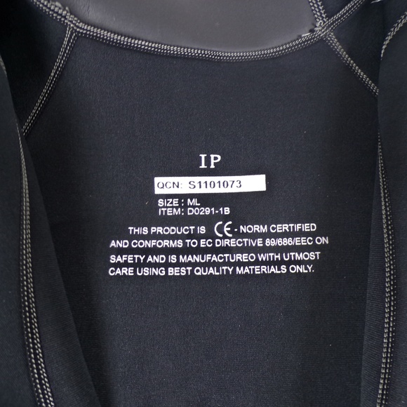 3mm Men's Size ML Pinnacle VENTURE Back Zip Wetsuit D0291-1B Black - Picture 10 of 12